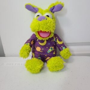 Tomy Jim Henson's Pajanimals Apollo Green Plush Stuffed Animal Toy